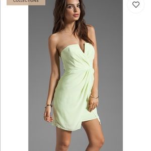 Key lime silk Zimmermann dress from Revolve